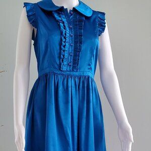 Kensie Pretty Blue ruffled dress Size M